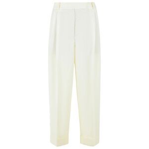 Róhe Binanco High Waist Pants With Lapel In Wool Blend Women